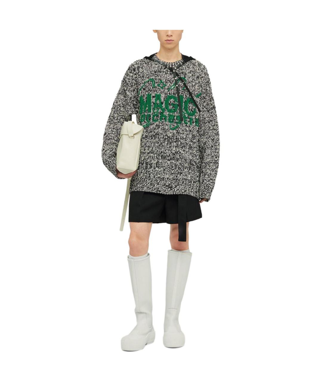 JIL SANDER Черный шерстяной джемпер / свитер, фото 3