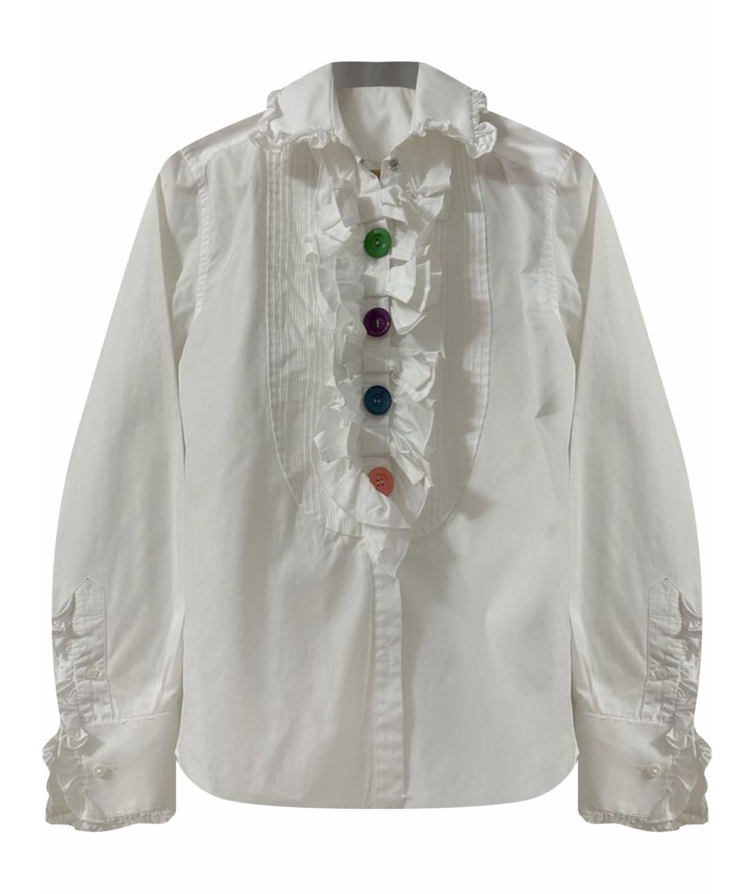 DOLCE&GABBANA Белая хлопковая рубашка, фото 1