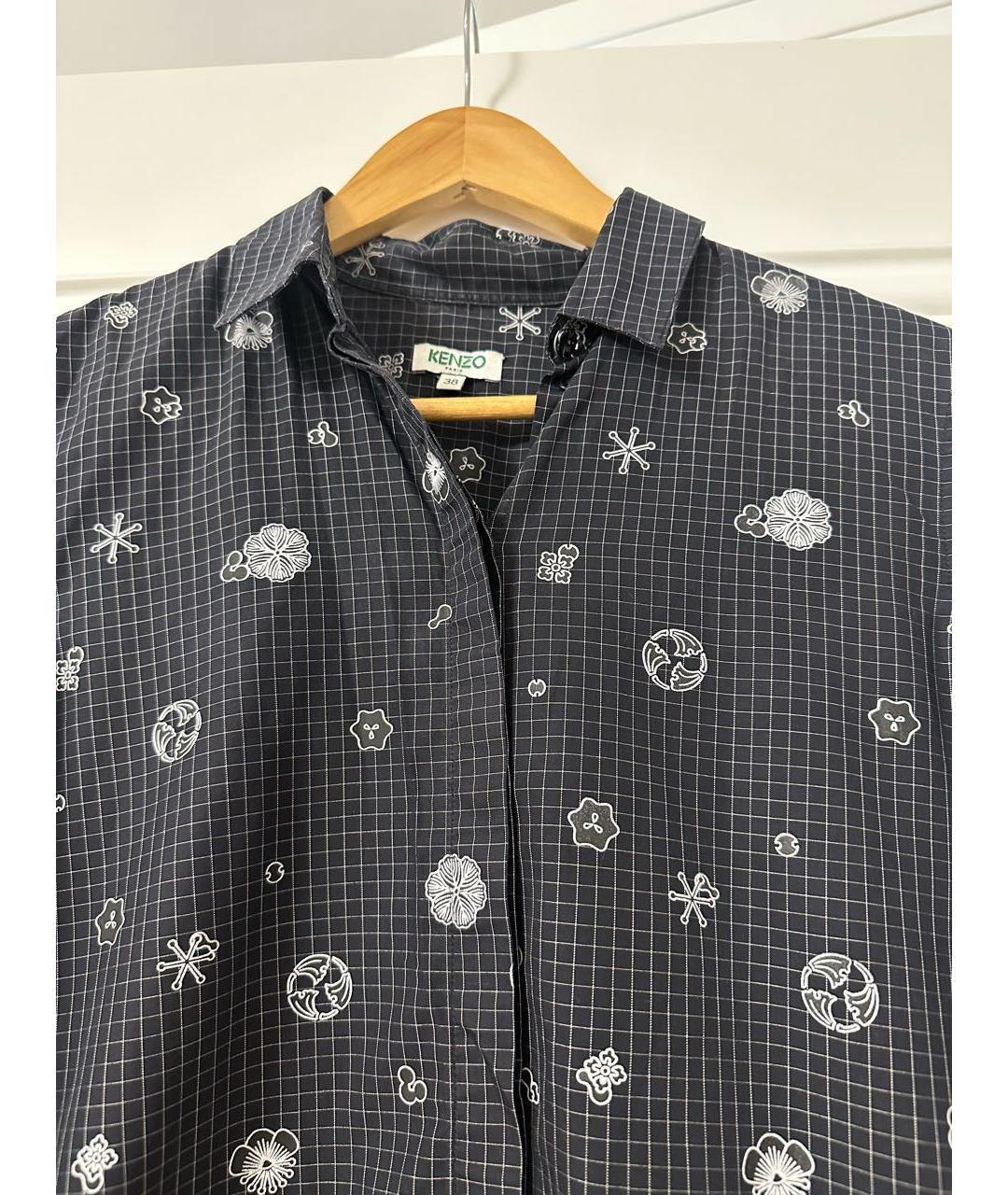 KENZO Черная хлопковая блузы, фото 2