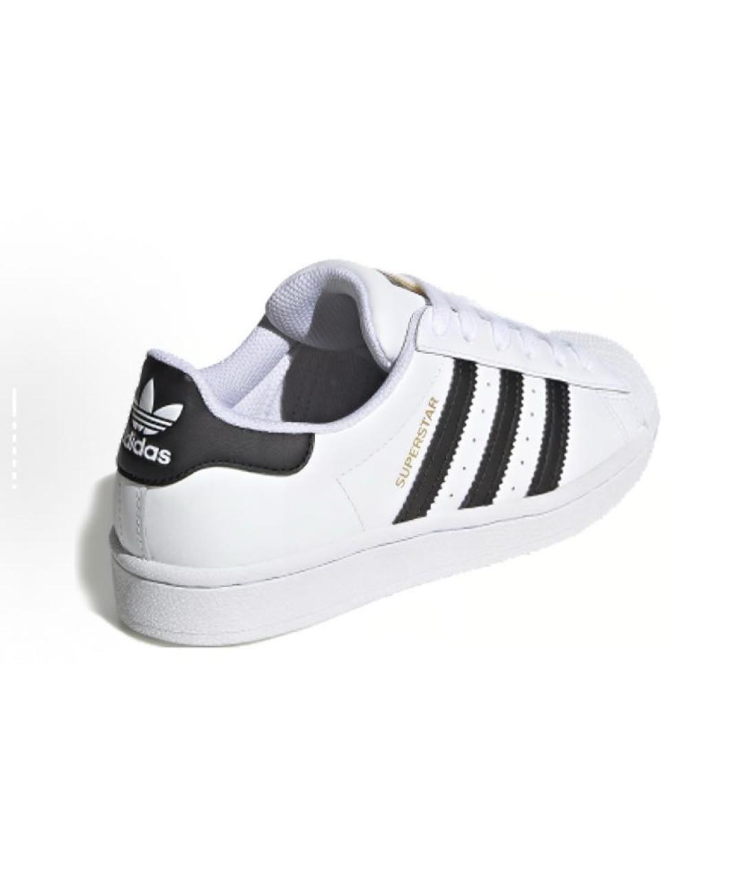 ADIDAS Белые кожаные кроссовки, фото 4