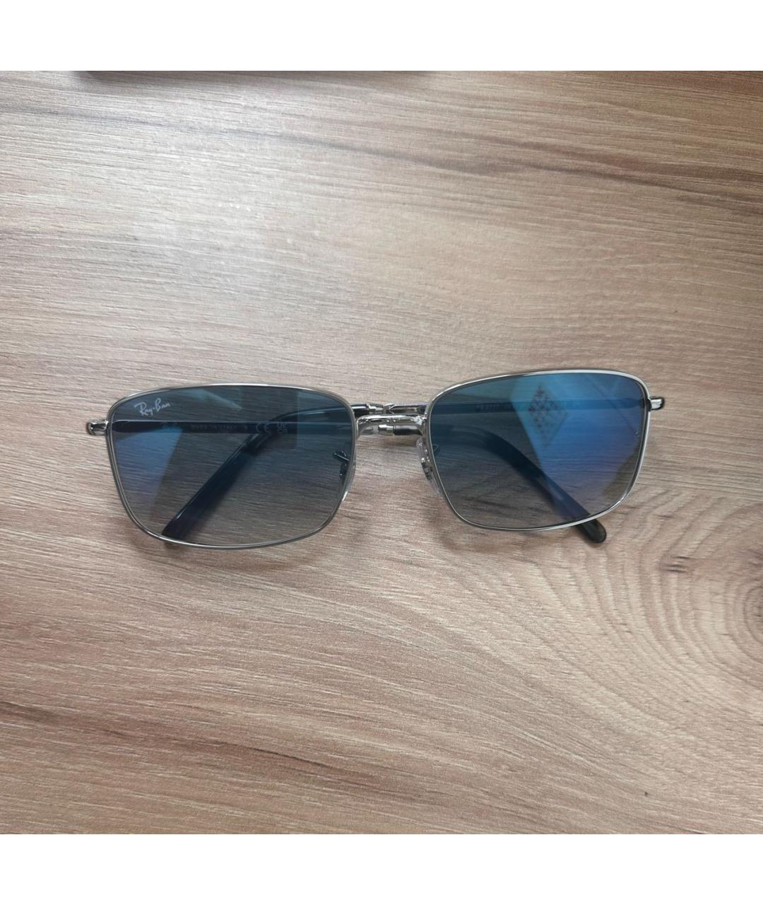 RAY BAN Металлические солнцезащитные очки, фото 8