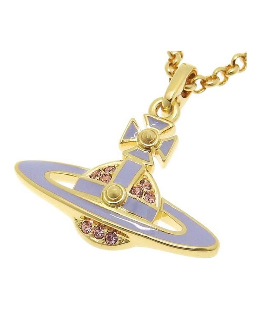 VIVIENNE WESTWOOD Золотая металлическая подвеска, фото 4