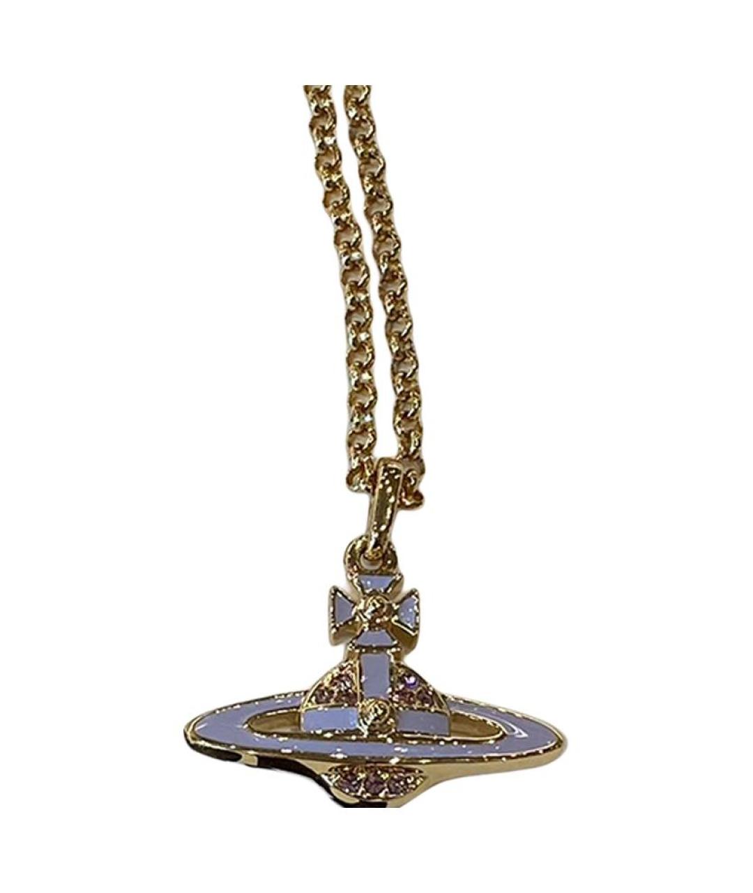 VIVIENNE WESTWOOD Золотая металлическая подвеска, фото 3