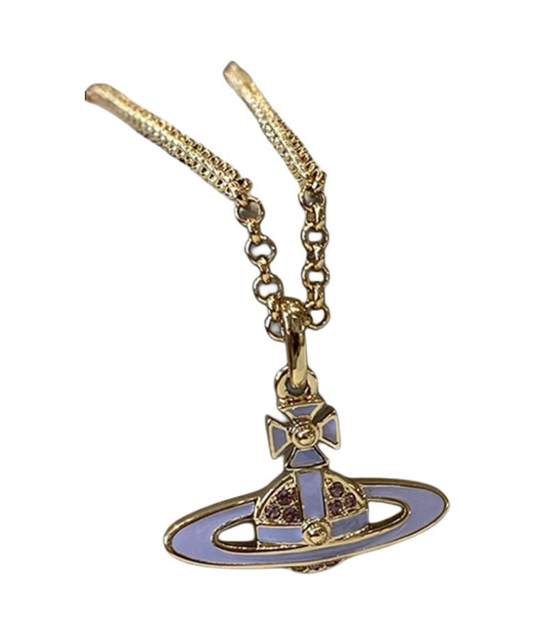 VIVIENNE WESTWOOD Золотая металлическая подвеска, фото 2