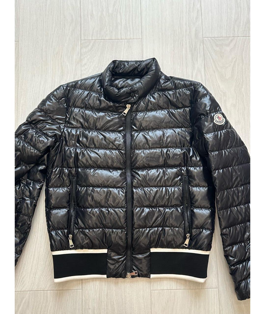 MONCLER Черная полиамидовая куртка, фото 2