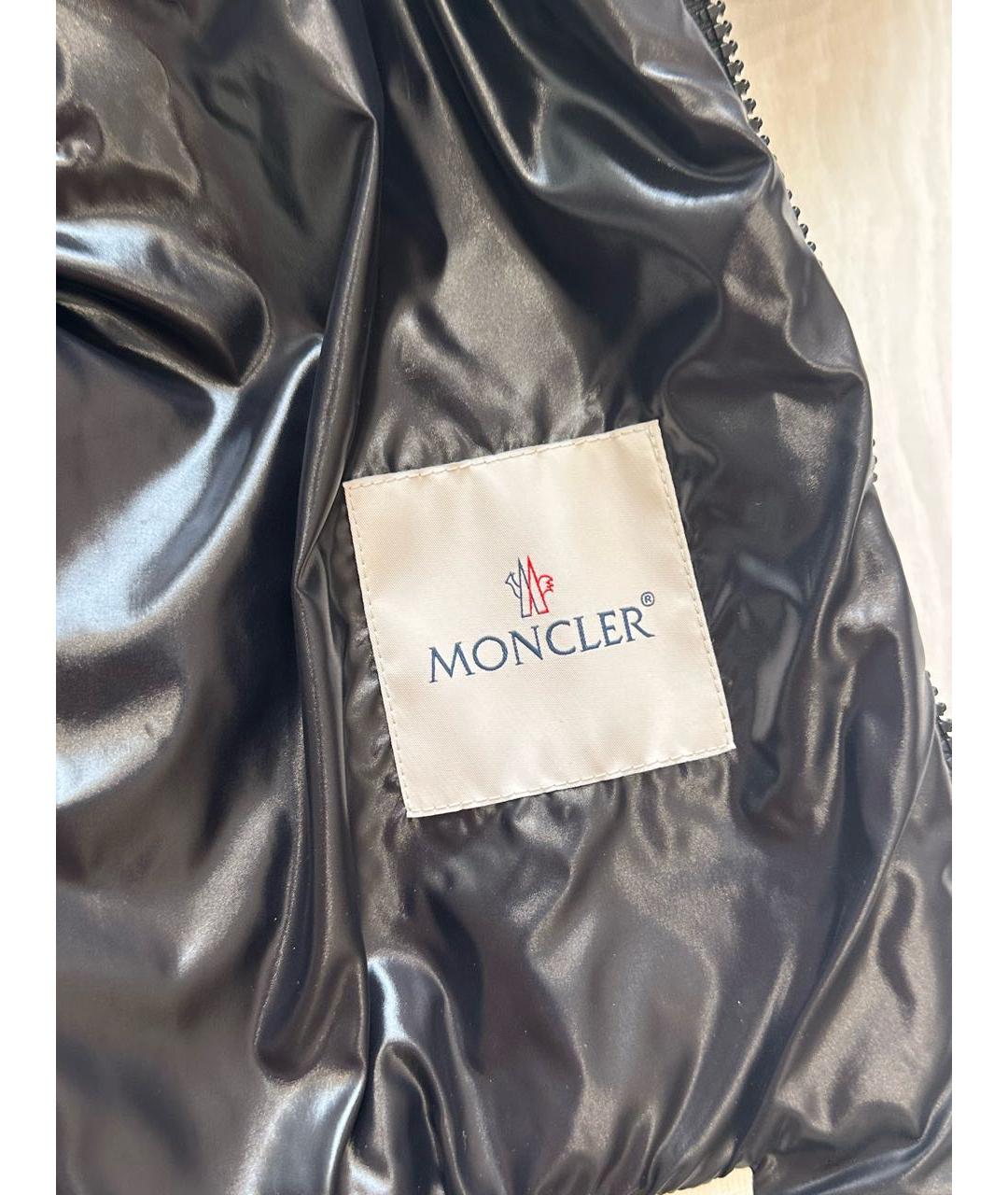 MONCLER Черная полиамидовая куртка, фото 5