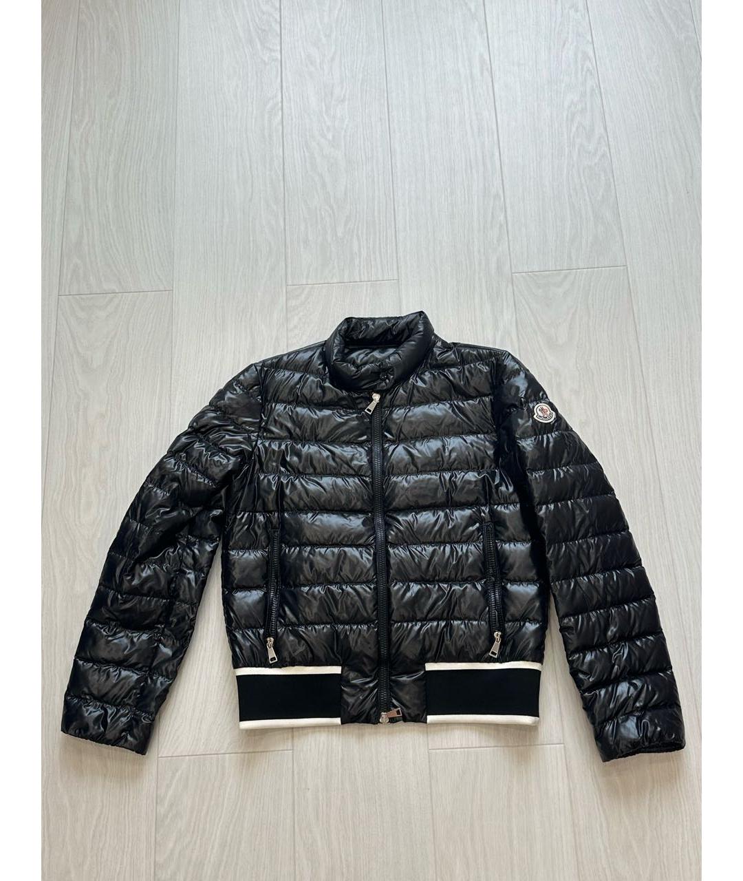 MONCLER Черная полиамидовая куртка, фото 9