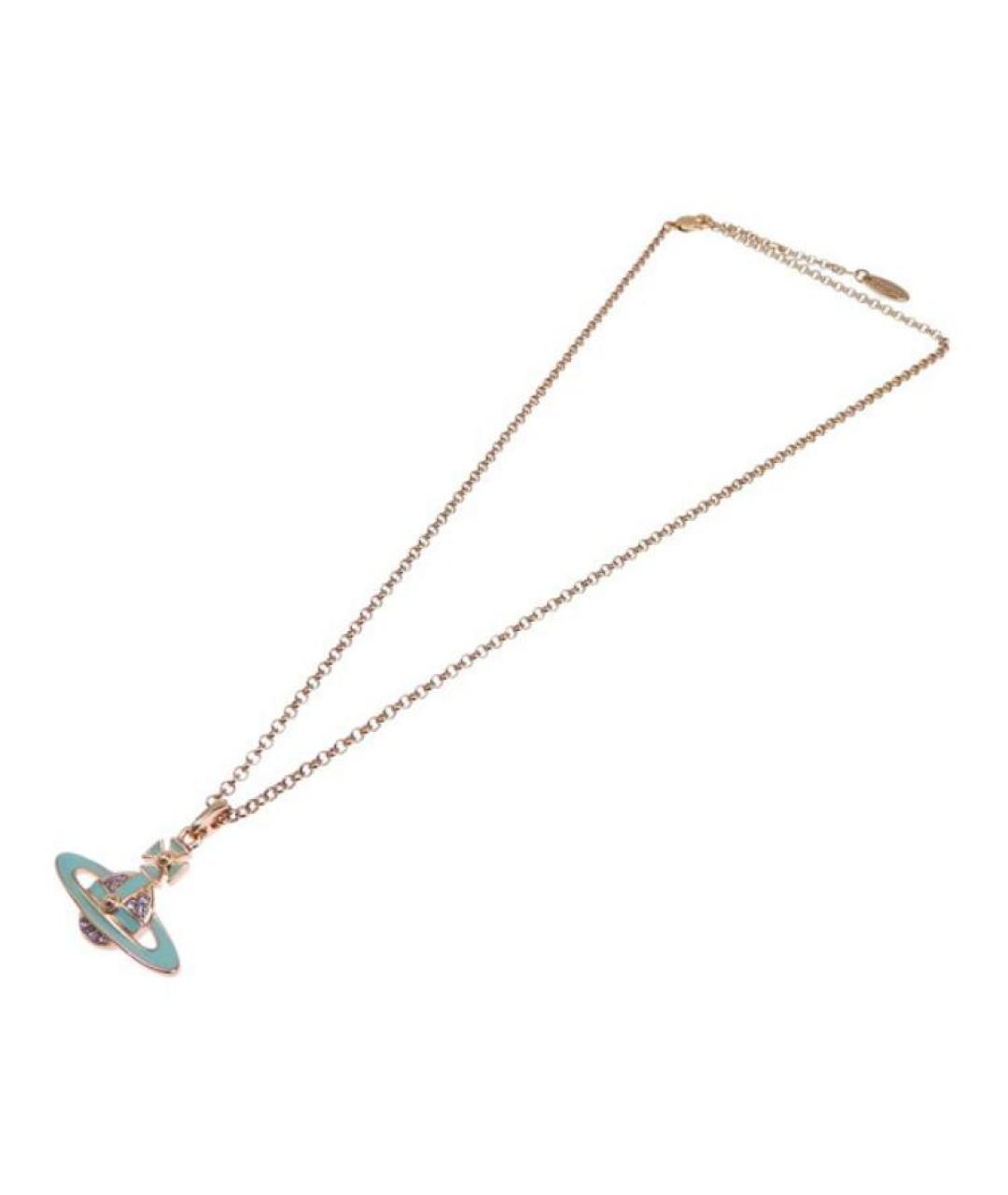 VIVIENNE WESTWOOD Золотая металлическая подвеска, фото 2