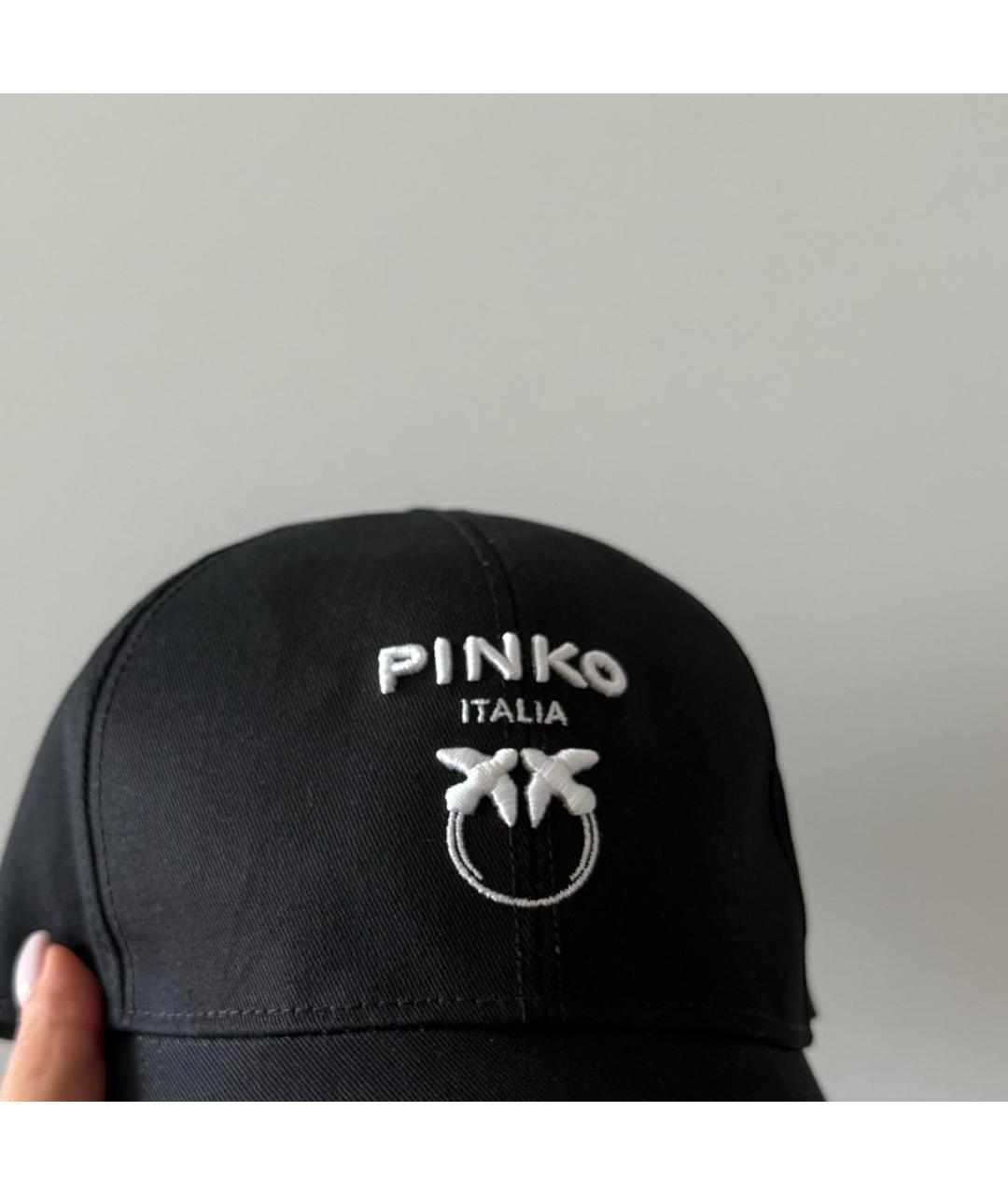 PINKO Черная кепка, фото 5