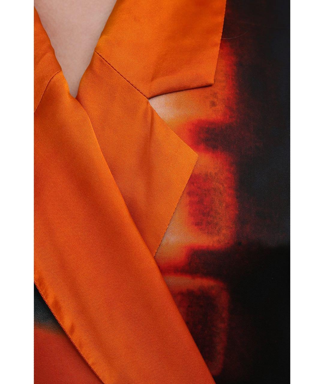 DRIES VAN NOTEN Оранжевое вискозное коктейльное платье, фото 5