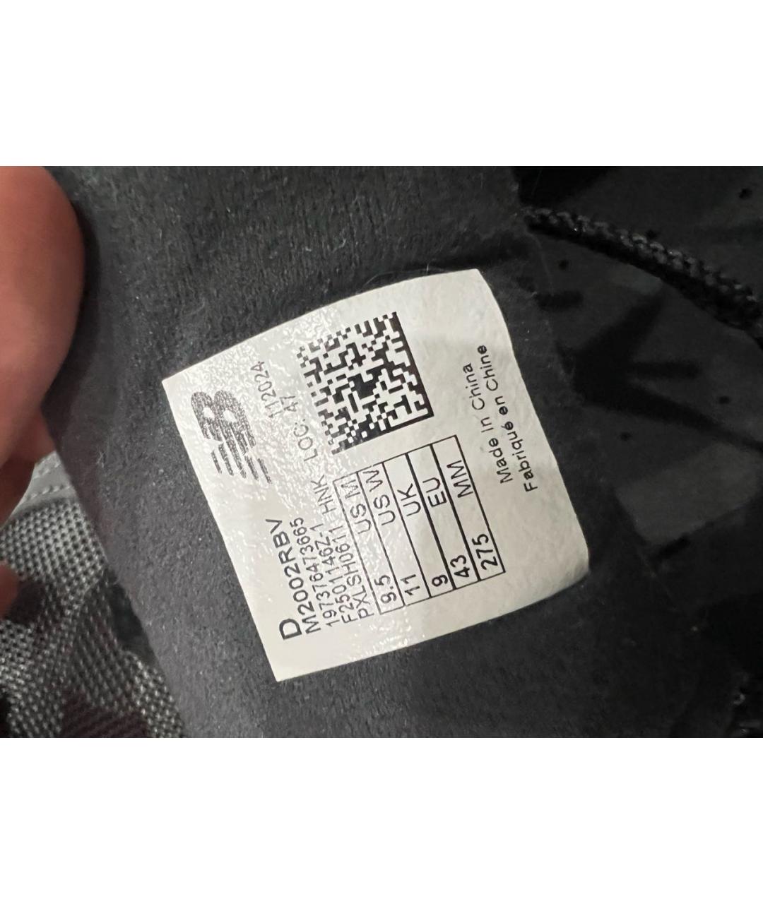 NEW BALANCE Черные замшевые высокие кроссовки / кеды, фото 6