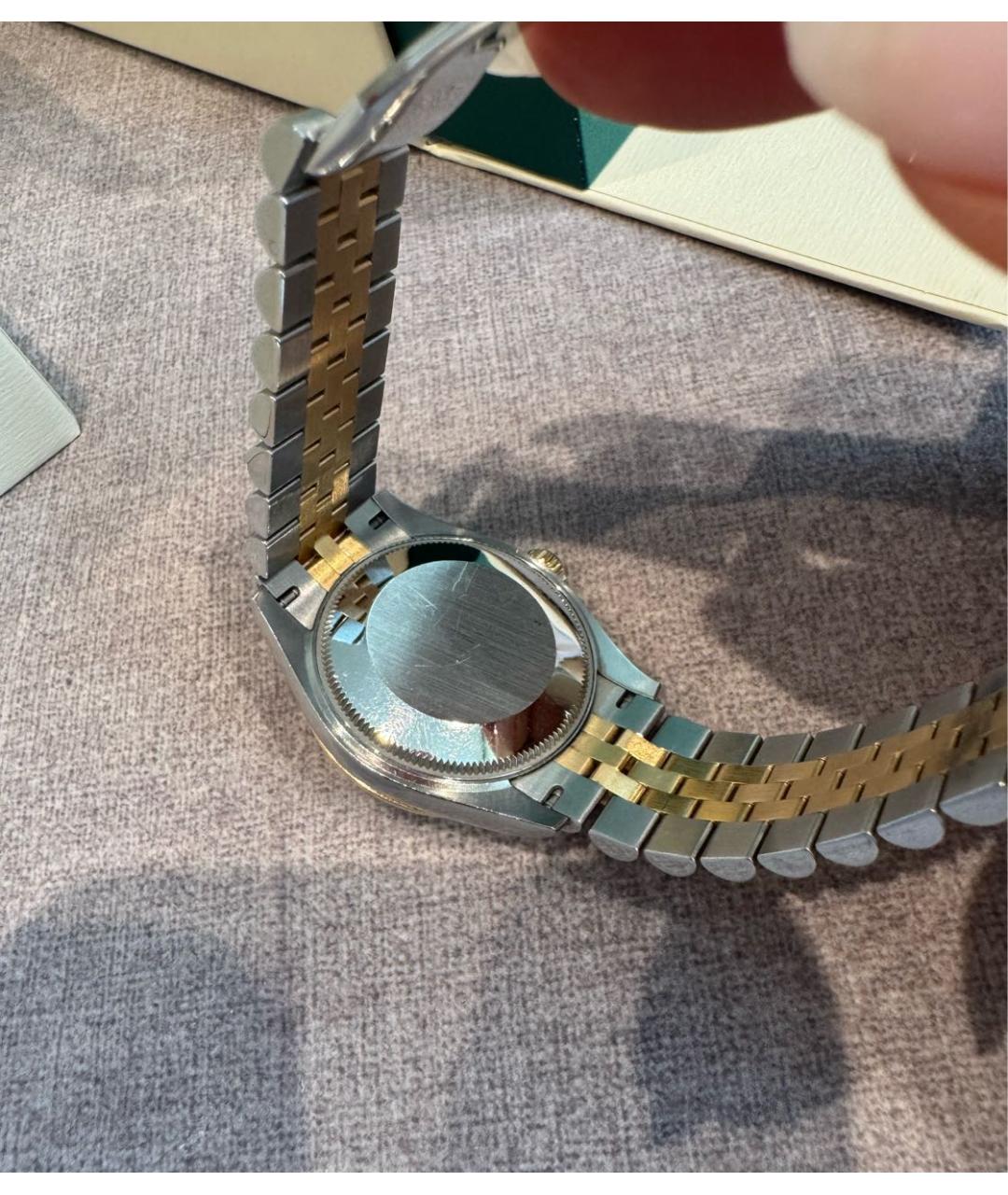 ROLEX Коричневые часы из желтого золота, фото 3