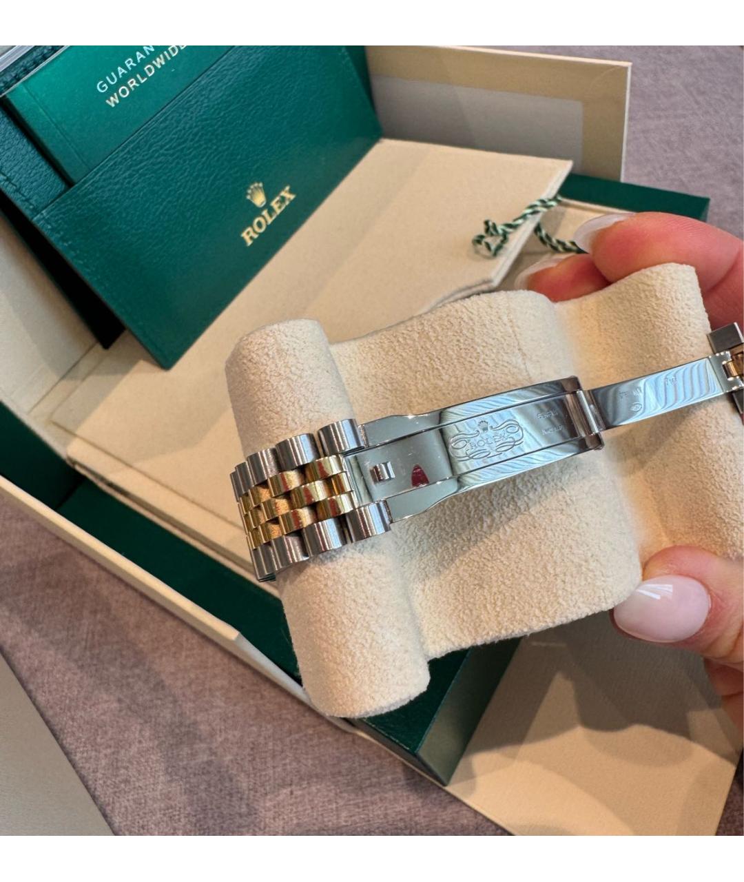 ROLEX Коричневые часы из желтого золота, фото 4