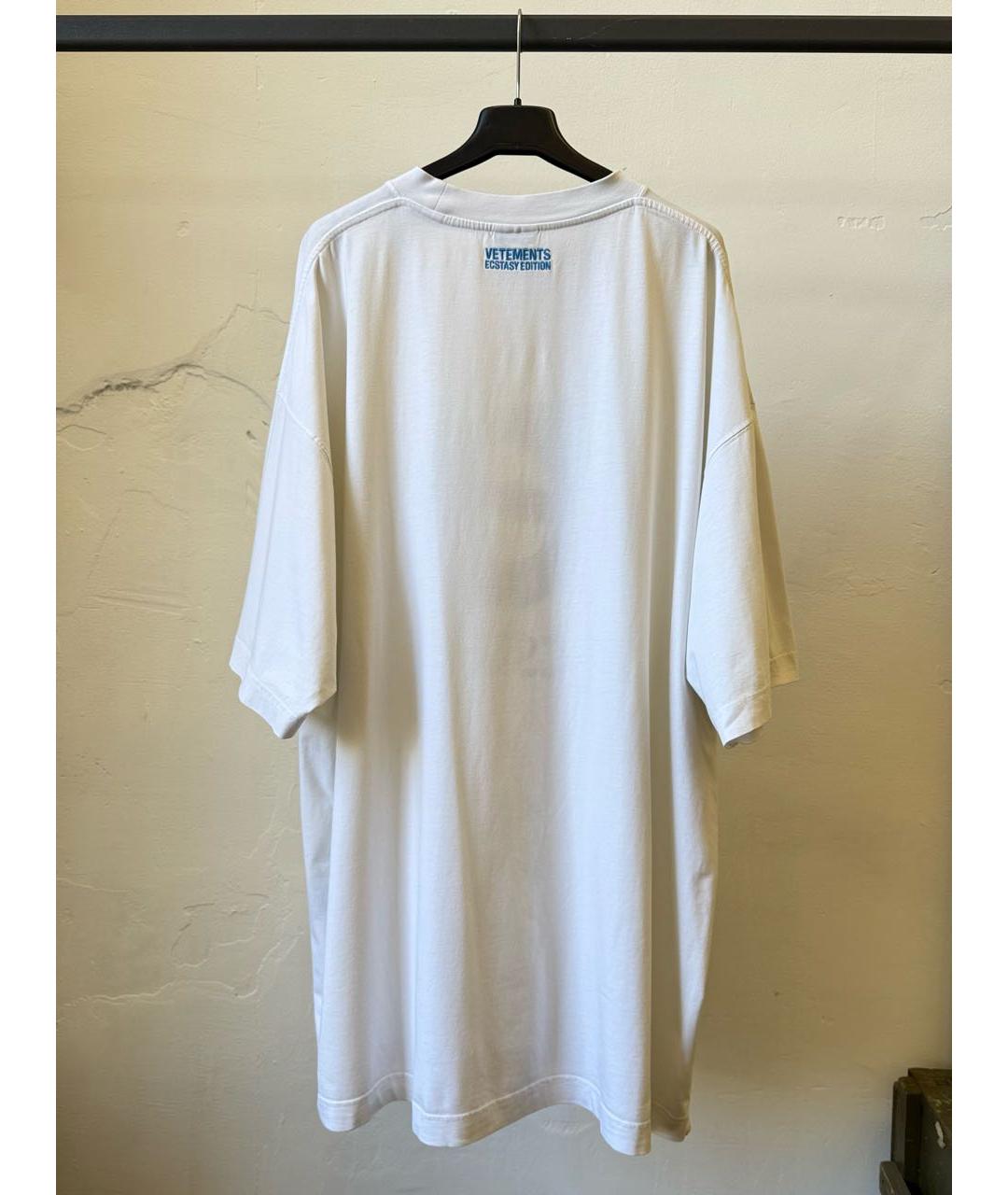 VETEMENTS Белая хлопковая футболка, фото 2