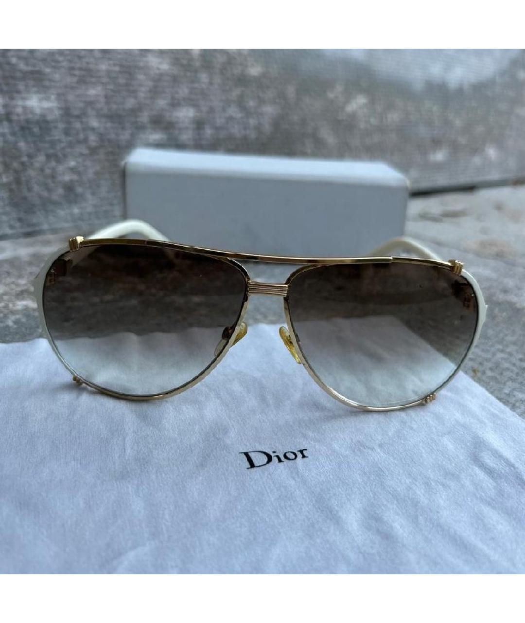 CHRISTIAN DIOR Белые солнцезащитные очки, фото 10