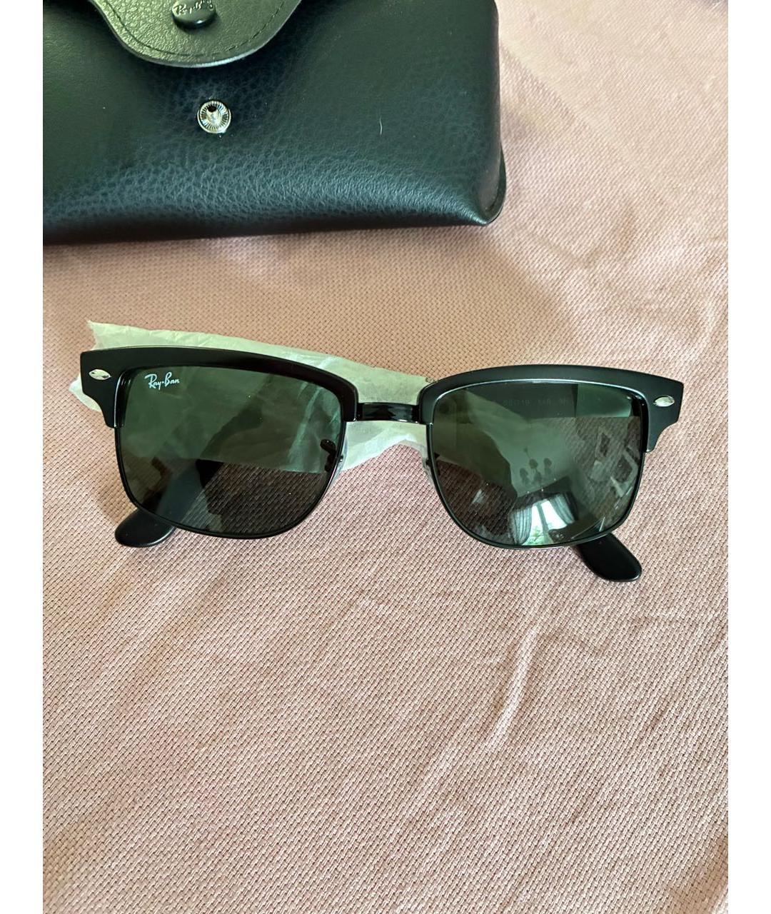 RAY BAN Черные солнцезащитные очки, фото 6