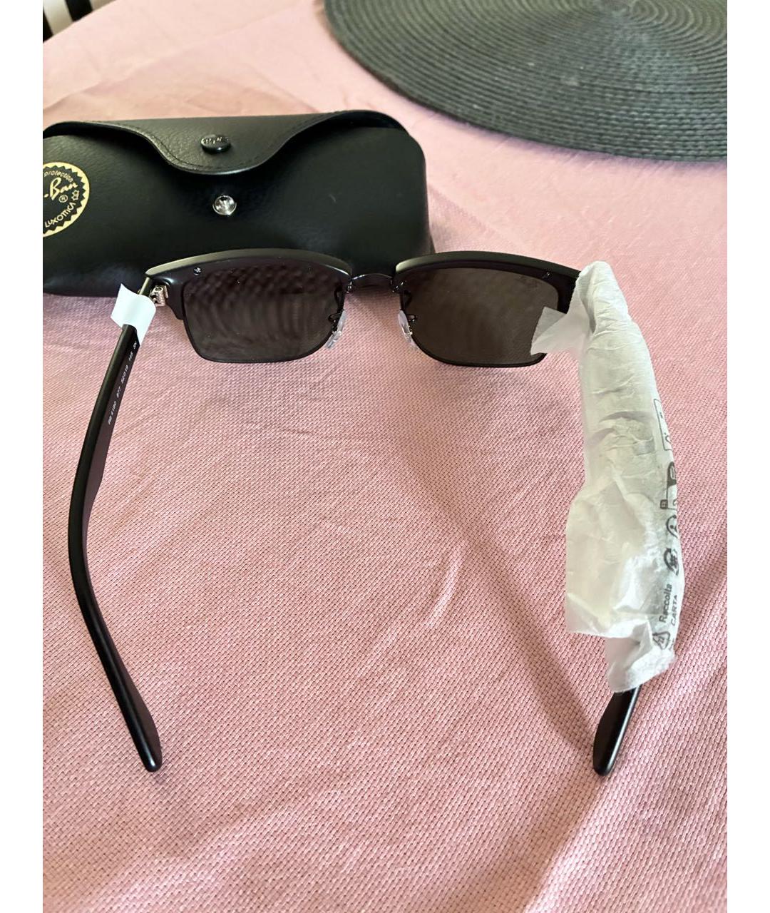 RAY BAN Черные солнцезащитные очки, фото 4