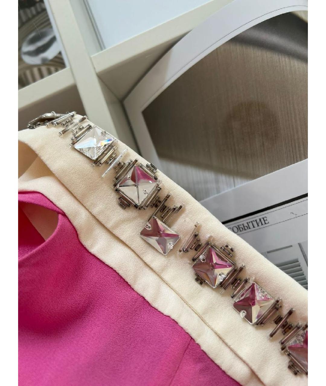 PRADA Розовый вискозный сарафан, фото 9