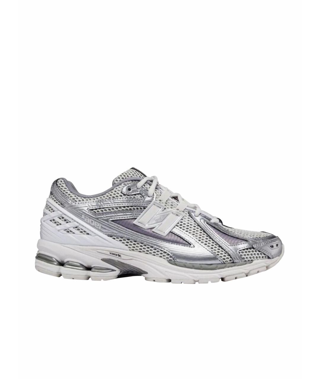 NEW BALANCE Серебряные текстильные низкие кроссовки / кеды, фото 1