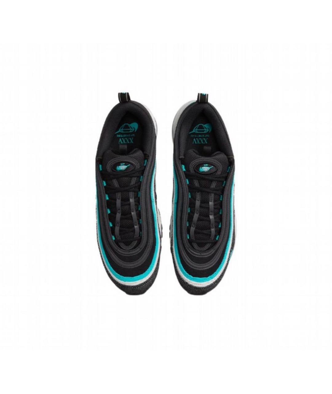 NIKE Черные текстильные низкие кроссовки / кеды, фото 3