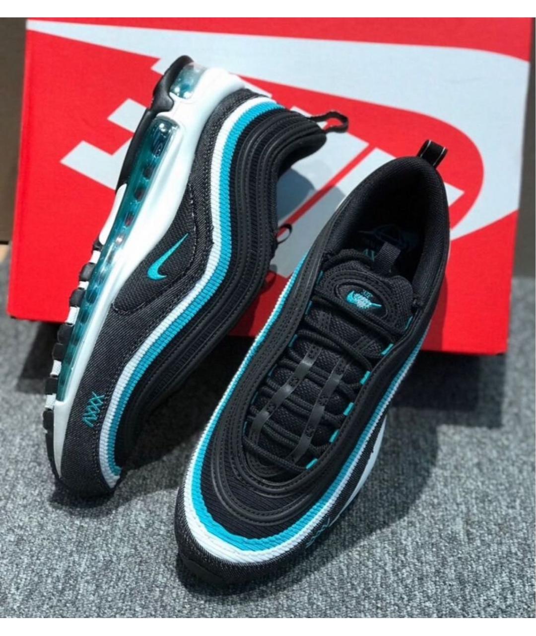 NIKE Черные текстильные низкие кроссовки / кеды, фото 8