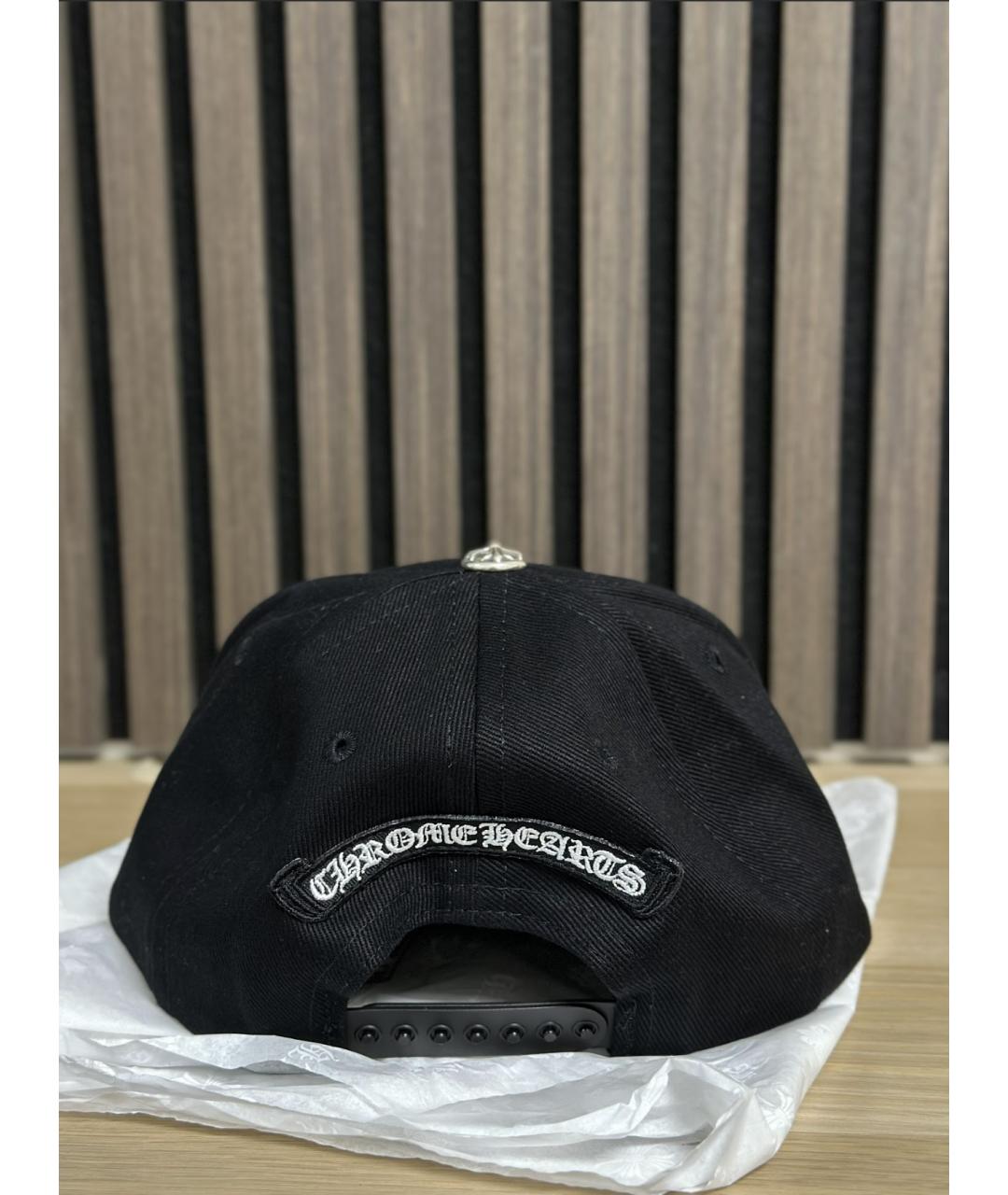 CHROME HEARTS Черная хлопковая кепка/бейсболка, фото 3