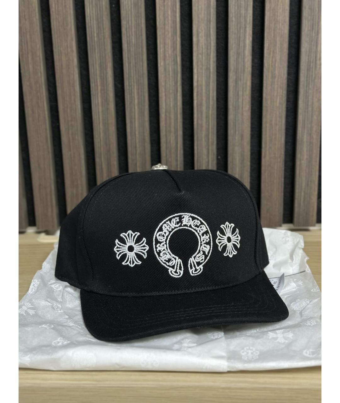 CHROME HEARTS Черная хлопковая кепка/бейсболка, фото 2