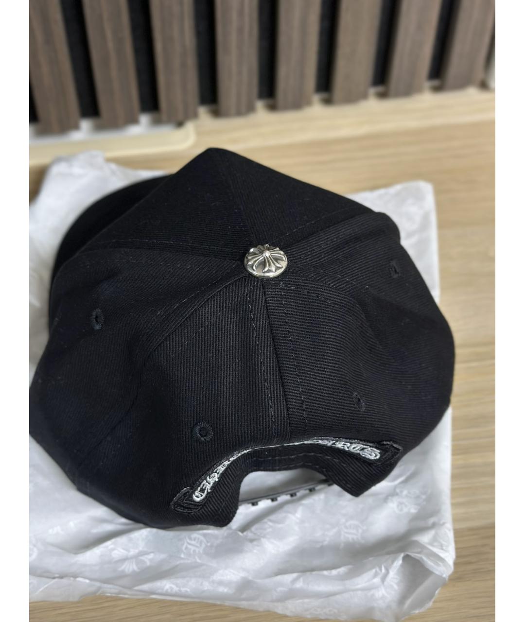 CHROME HEARTS Черная хлопковая кепка/бейсболка, фото 4