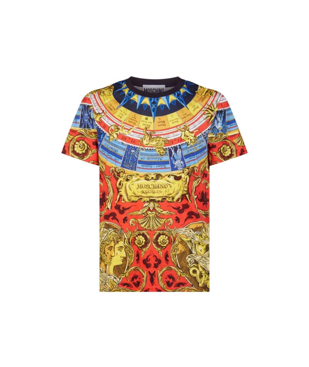 MOSCHINO Мульти хлопковая футболка, фото 1