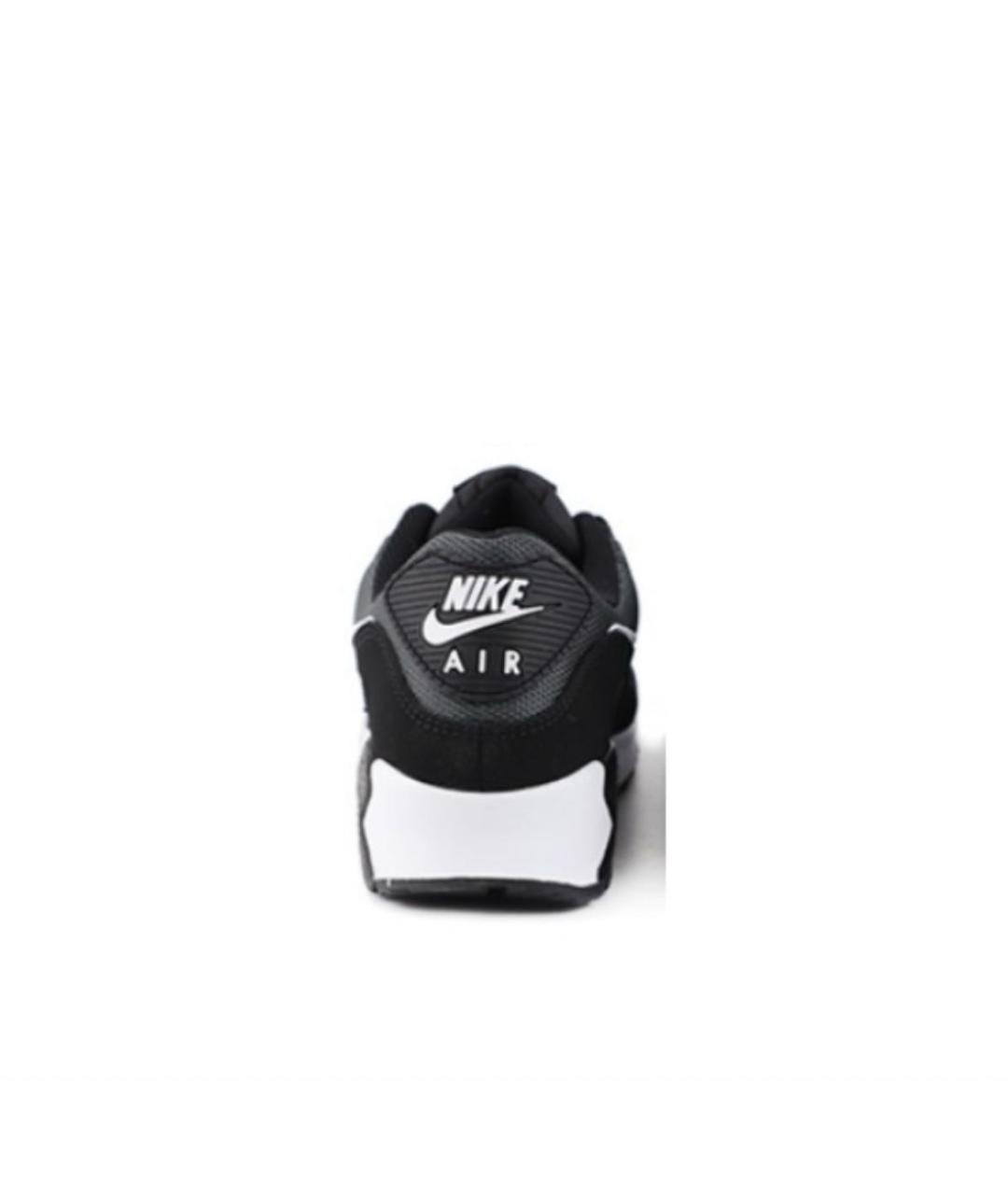 NIKE Черные кожаные низкие кроссовки / кеды, фото 4