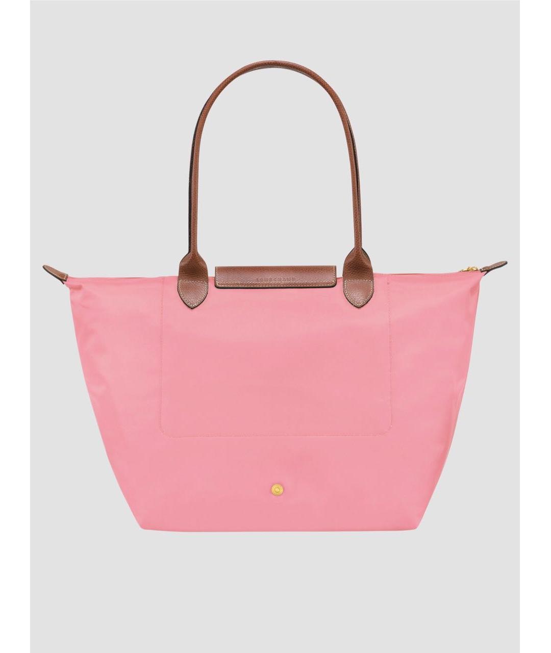 LONGCHAMP Розовая кожаная сумка тоут, фото 3