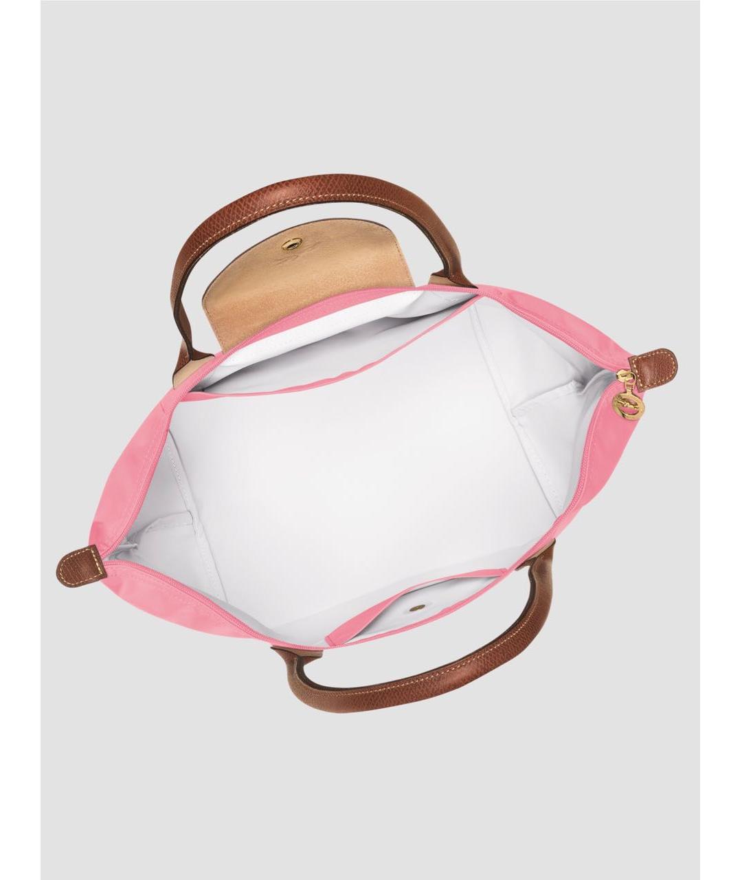 LONGCHAMP Розовая кожаная сумка тоут, фото 4