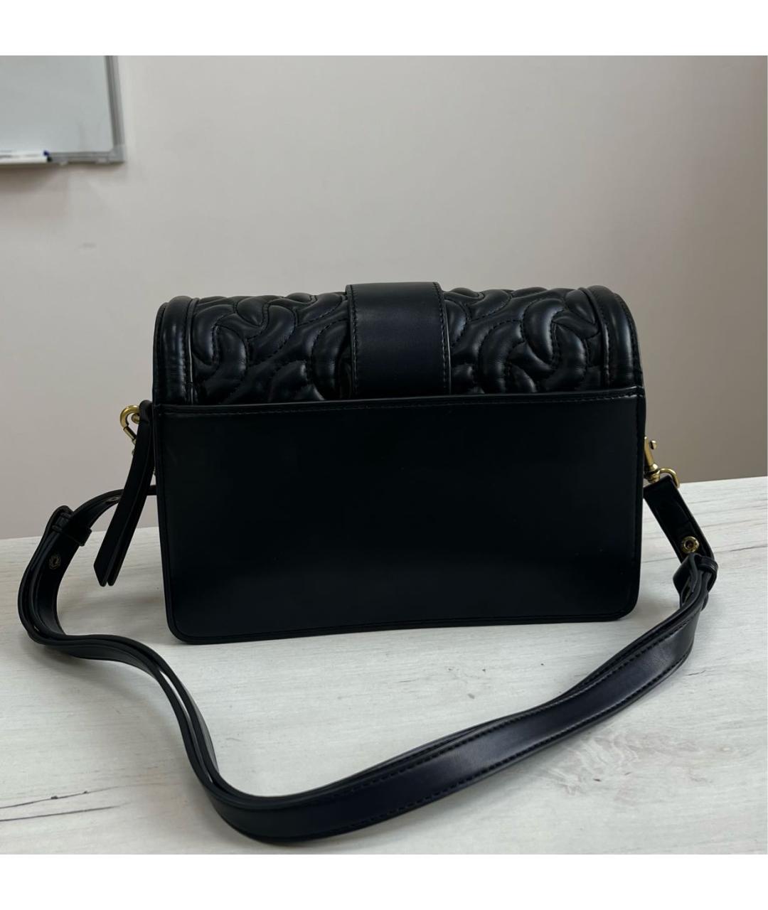 VERSACE JEANS COUTURE Черная сумка через плечо из искусственной кожи, фото 3