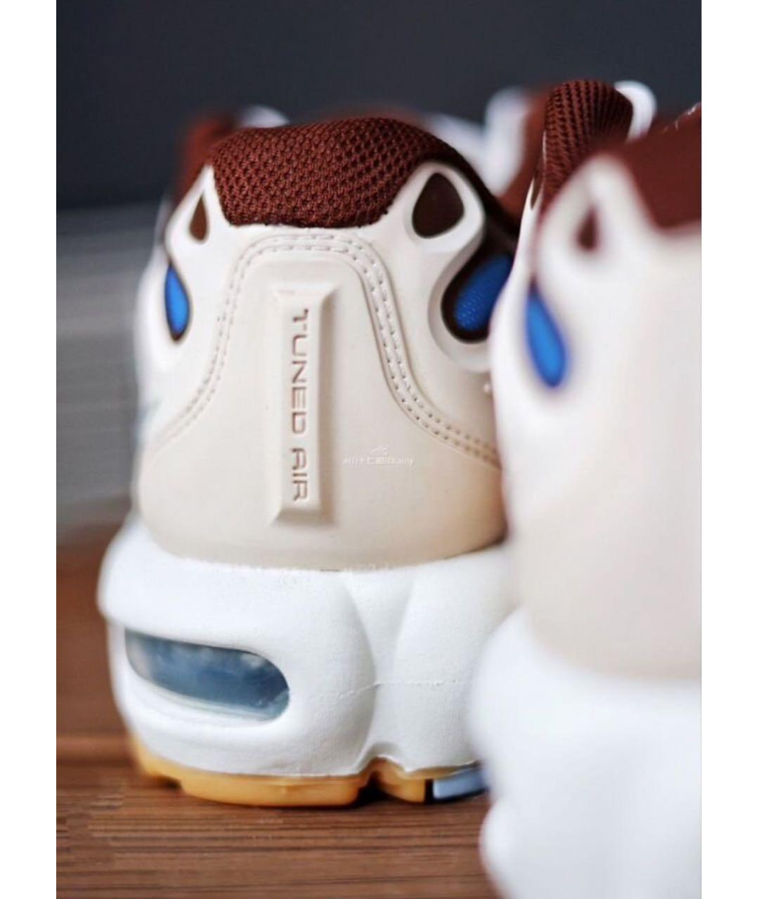 NIKE Бежевые текстильные низкие кроссовки / кеды, фото 7