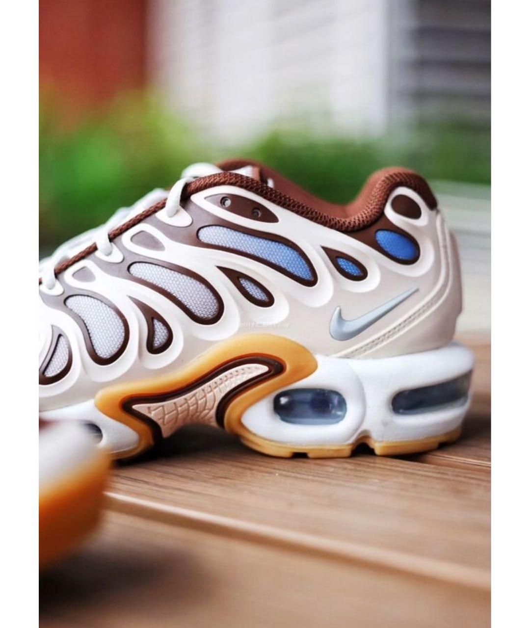 NIKE Бежевые текстильные низкие кроссовки / кеды, фото 6