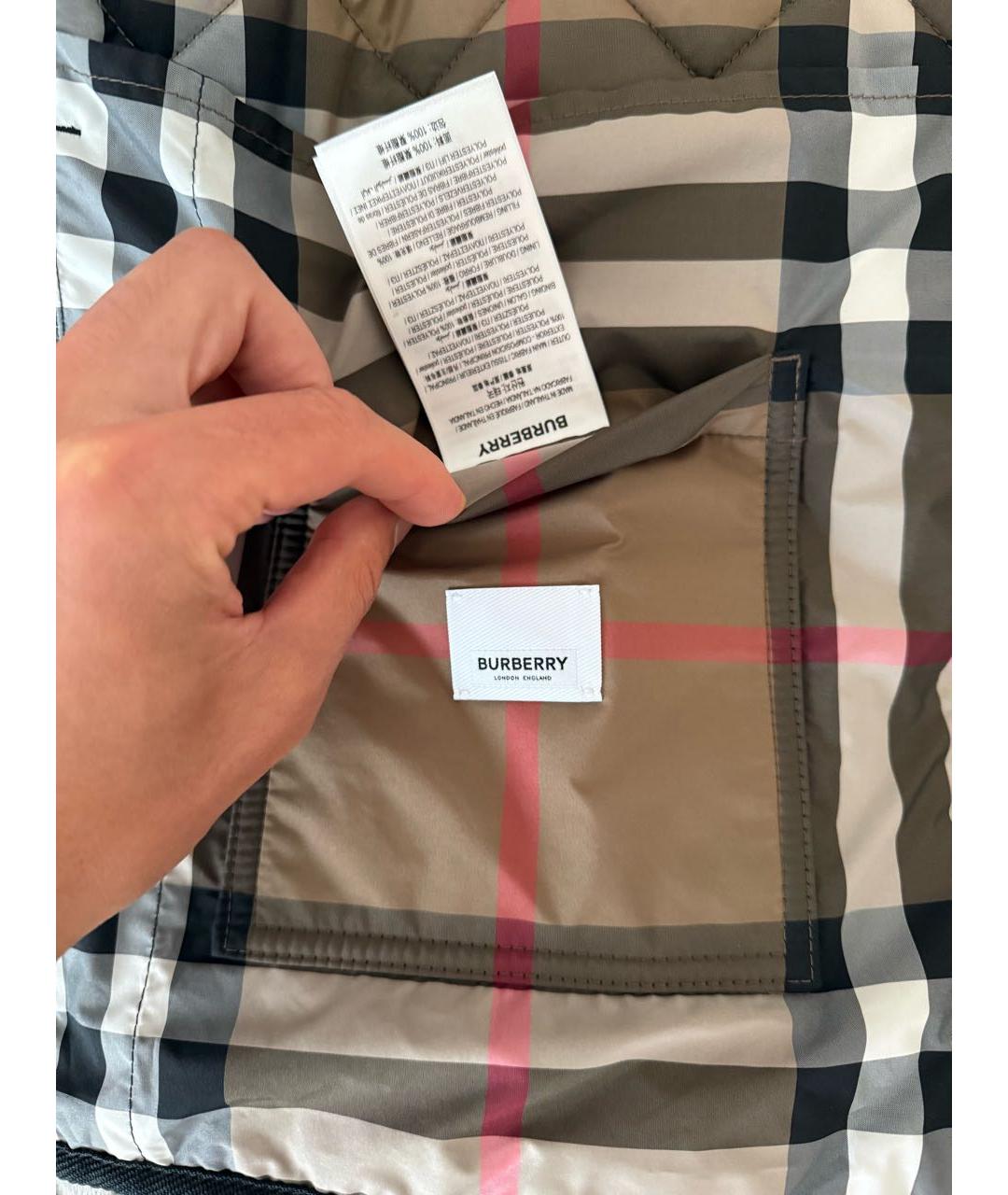 BURBERRY Черный жилет, фото 4
