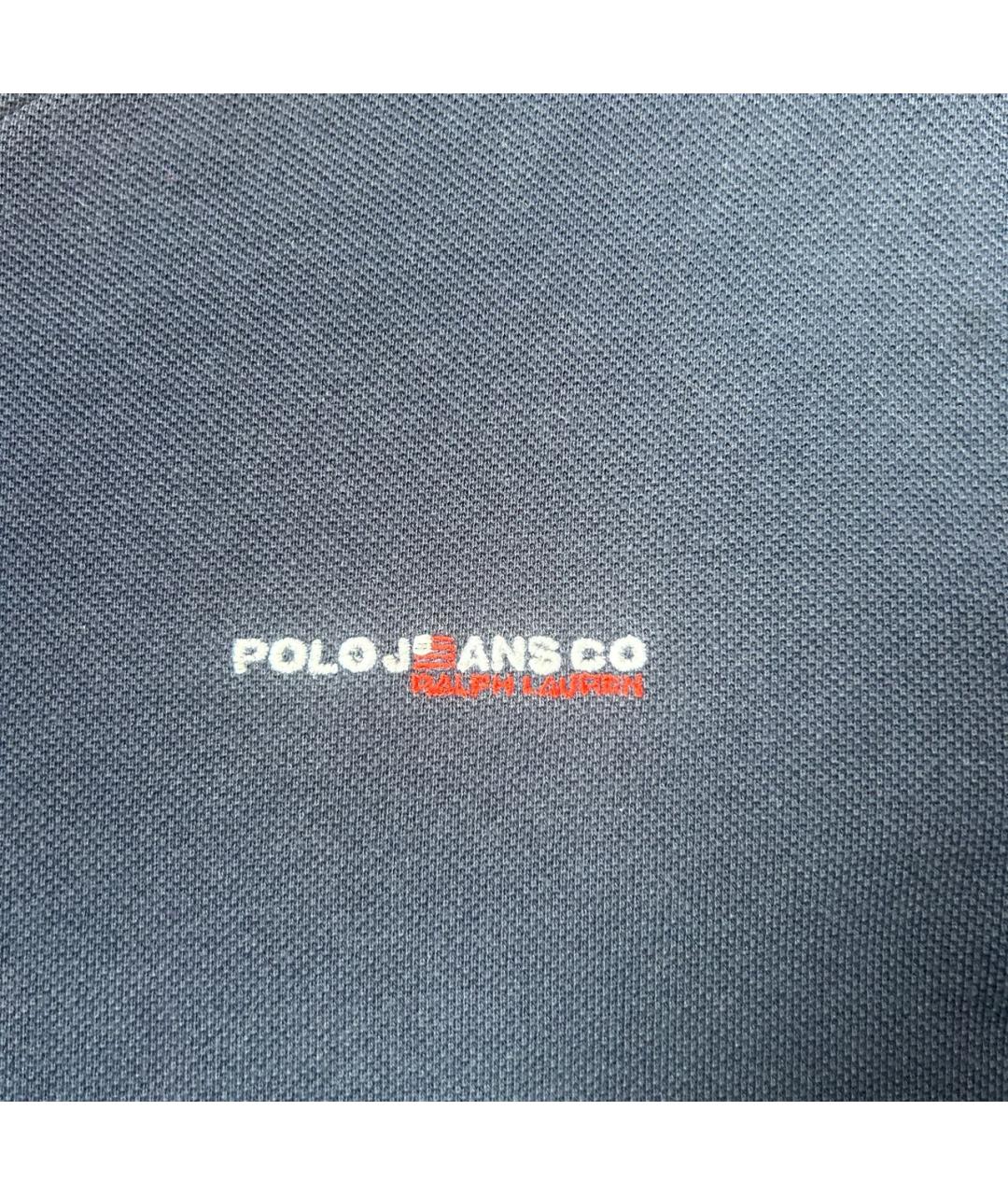 POLO RALPH LAUREN Темно-синяя хлопковая футболка, фото 3