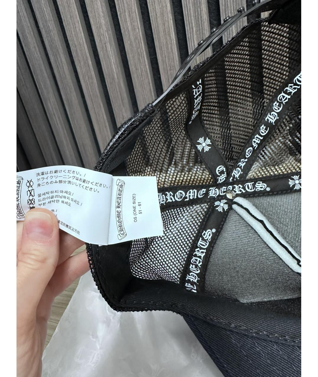 CHROME HEARTS Черная кепка/бейсболка, фото 5