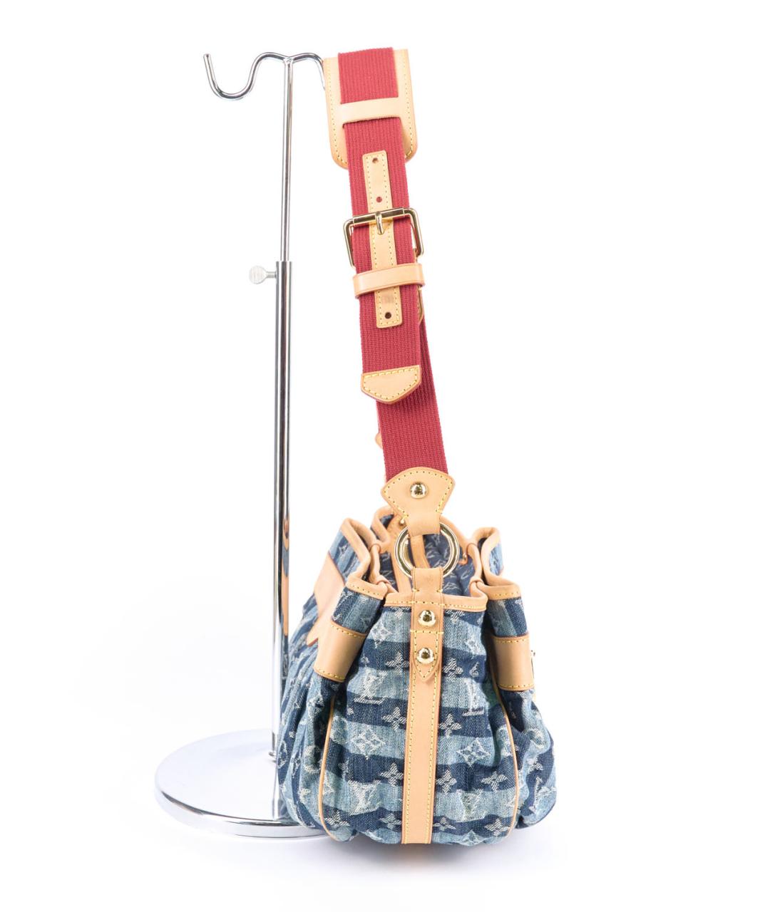 LOUIS VUITTON Синяя деним сумка через плечо, фото 2