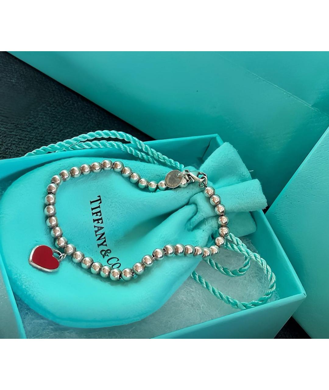 TIFFANY&CO Серебрянный серебряный браслет, фото 6