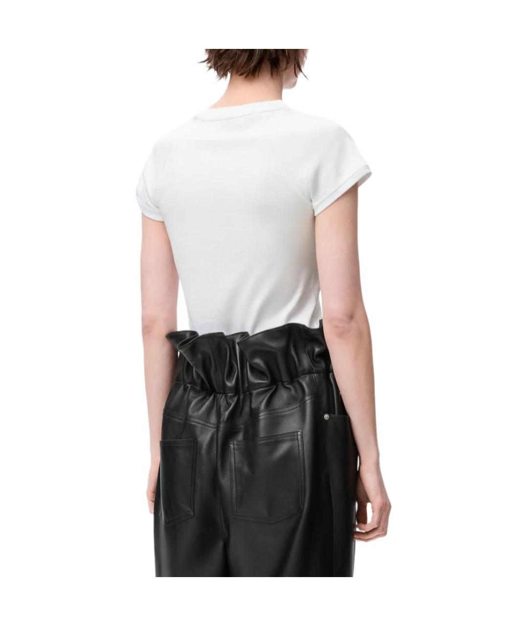 LOEWE Белая хлопковая футболка, фото 4