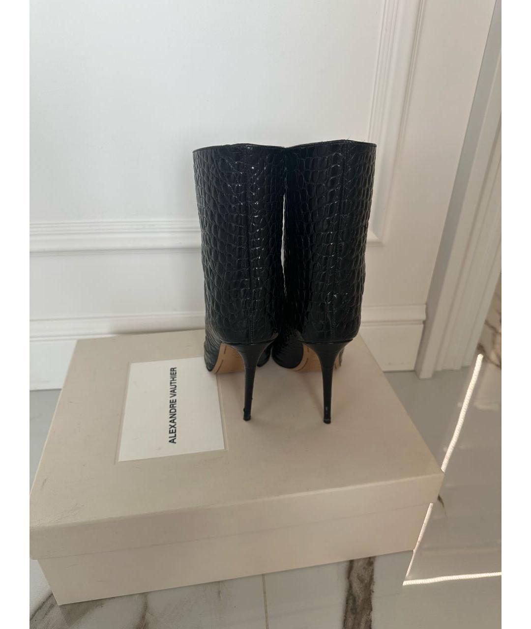 ALEXANDRE VAUTHIER Черные ботильоны из лакированной кожи, фото 3
