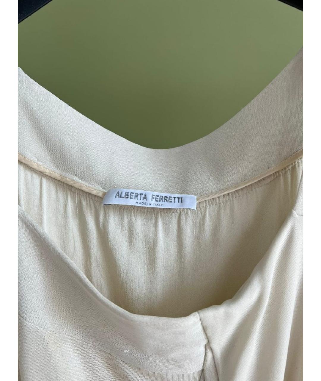 ALBERTA FERRETTI Белое вечернее платье, фото 3