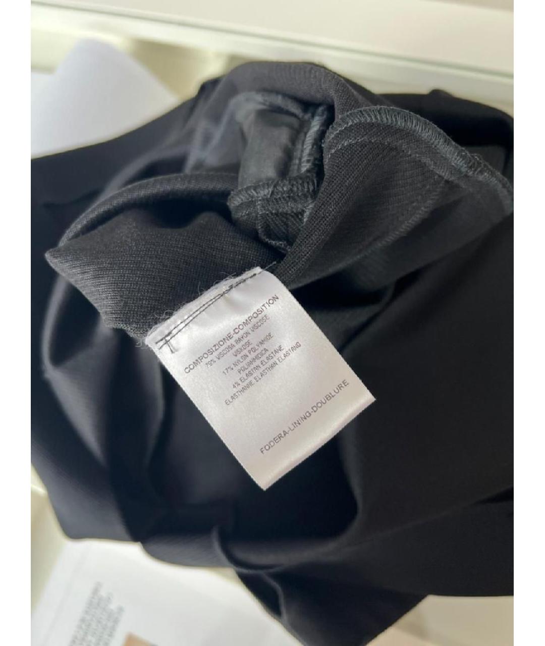 BALENCIAGA Черное вискозное повседневное платье, фото 8