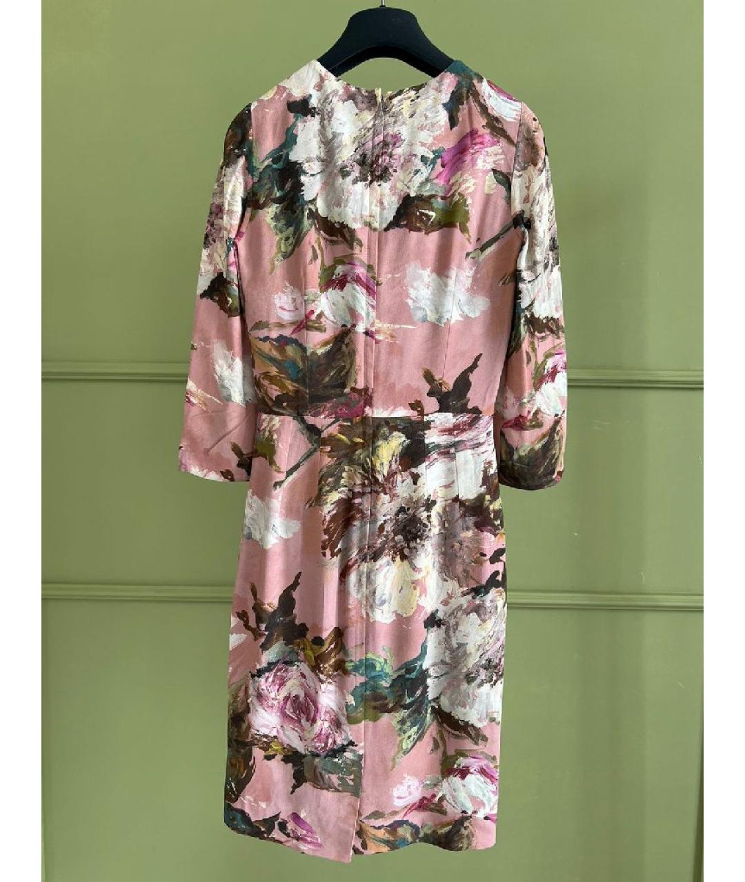 DOLCE&GABBANA Коралловое полиэстеровое платье, фото 2