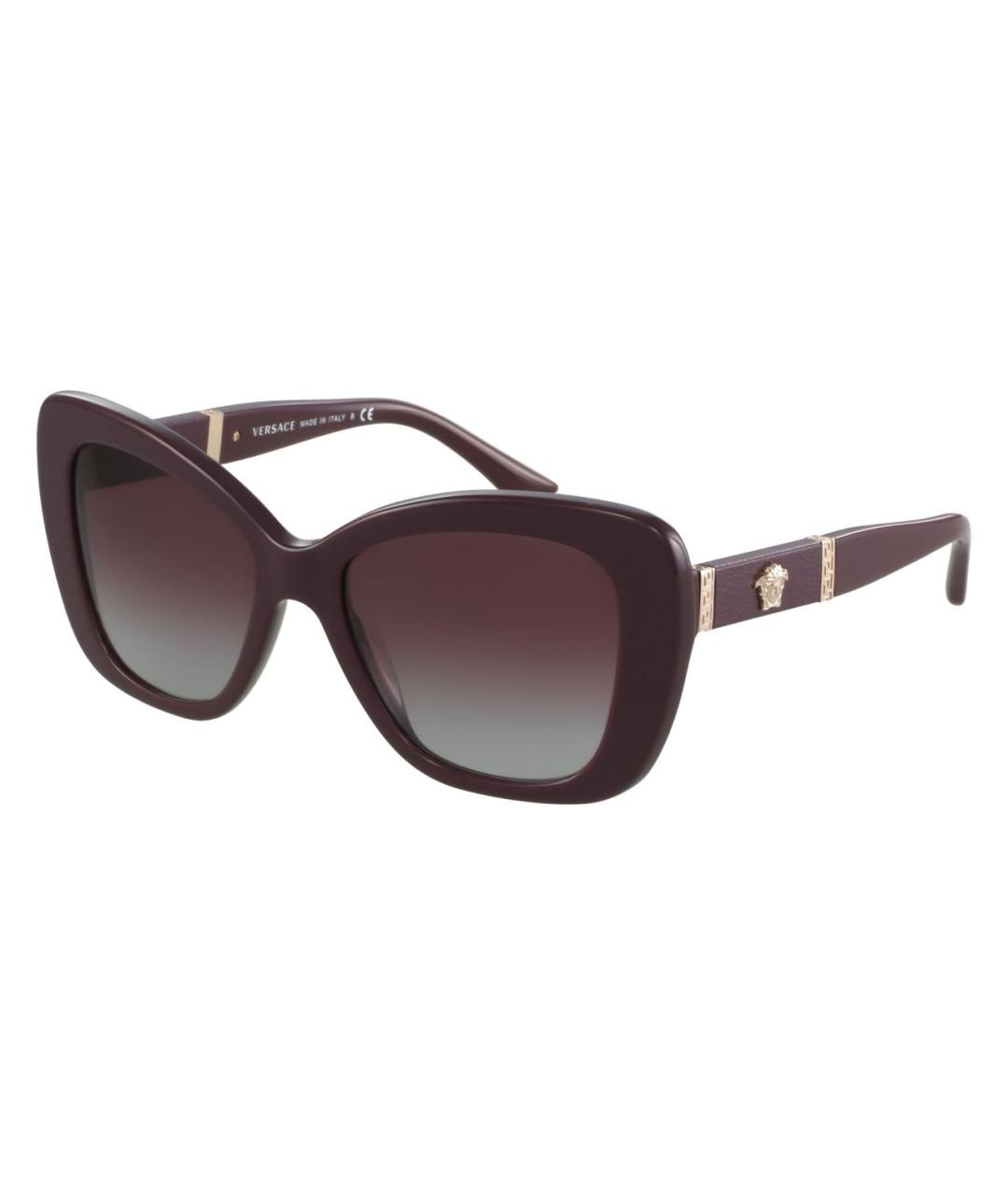 VERSACE Фиолетовые пластиковые солнцезащитные очки, фото 1