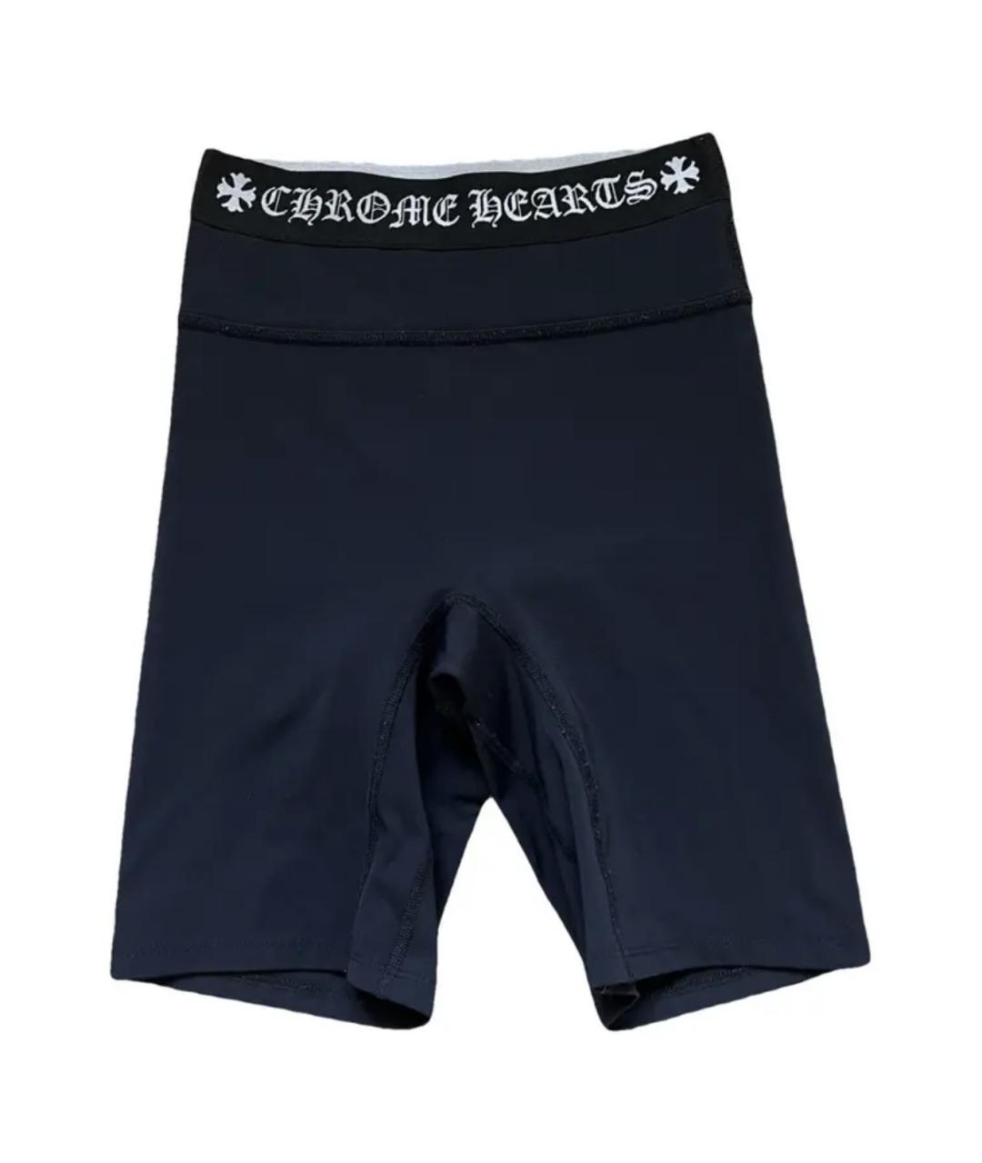 CHROME HEARTS Темно-синие леггинсы и велосипедки, фото 6