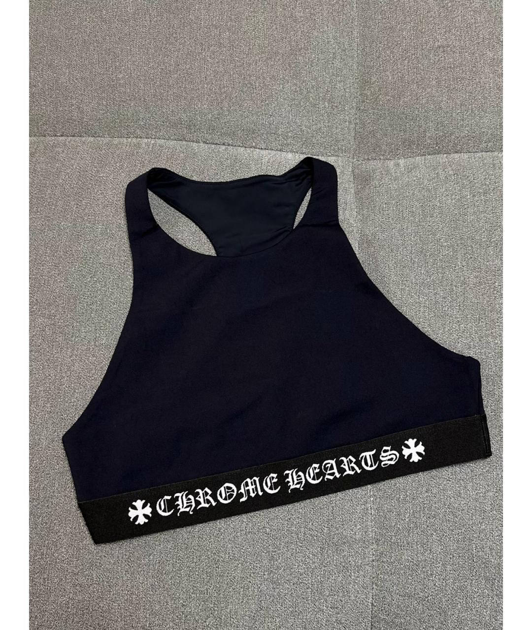 CHROME HEARTS Темно-синяя майка, фото 2
