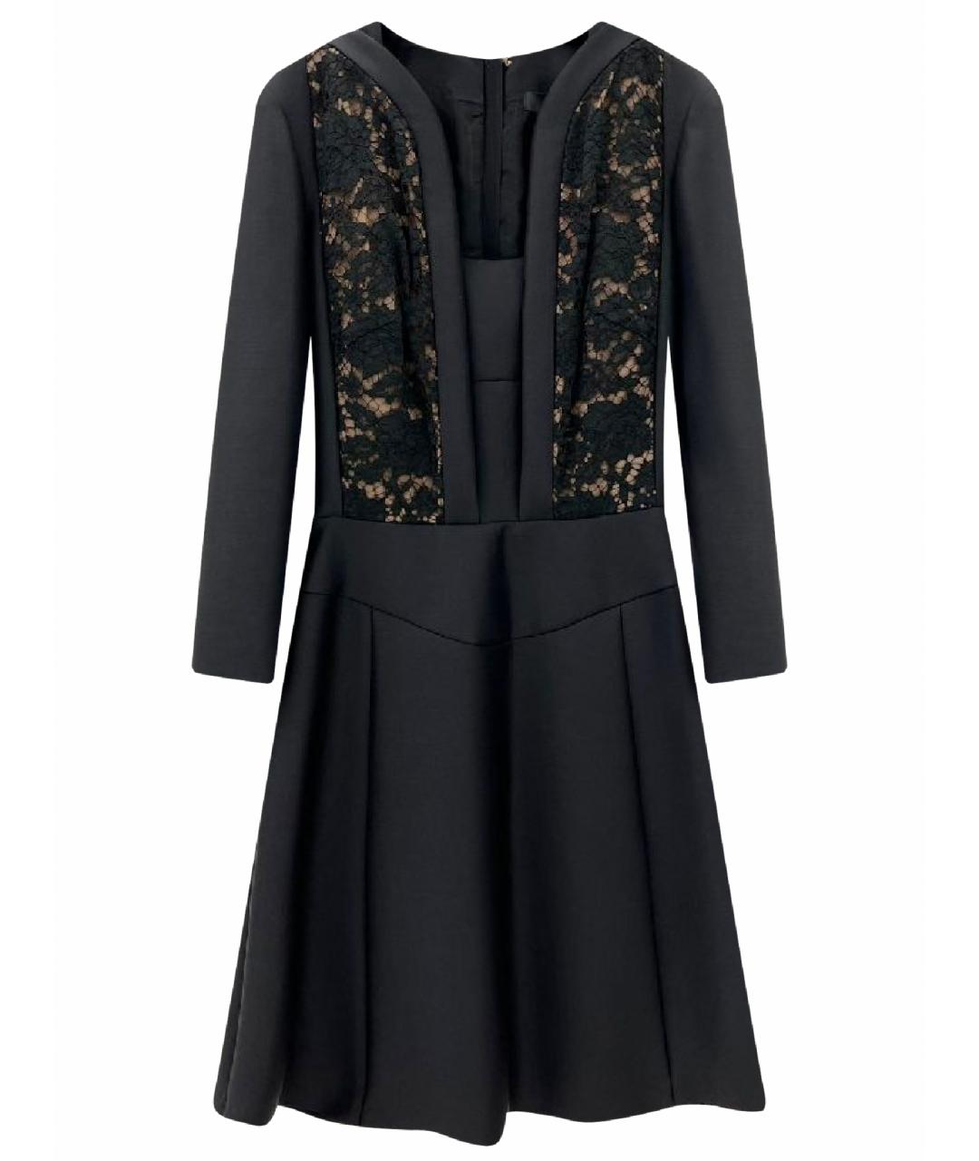 ELIE SAAB Черное шерстяное платье, фото 1