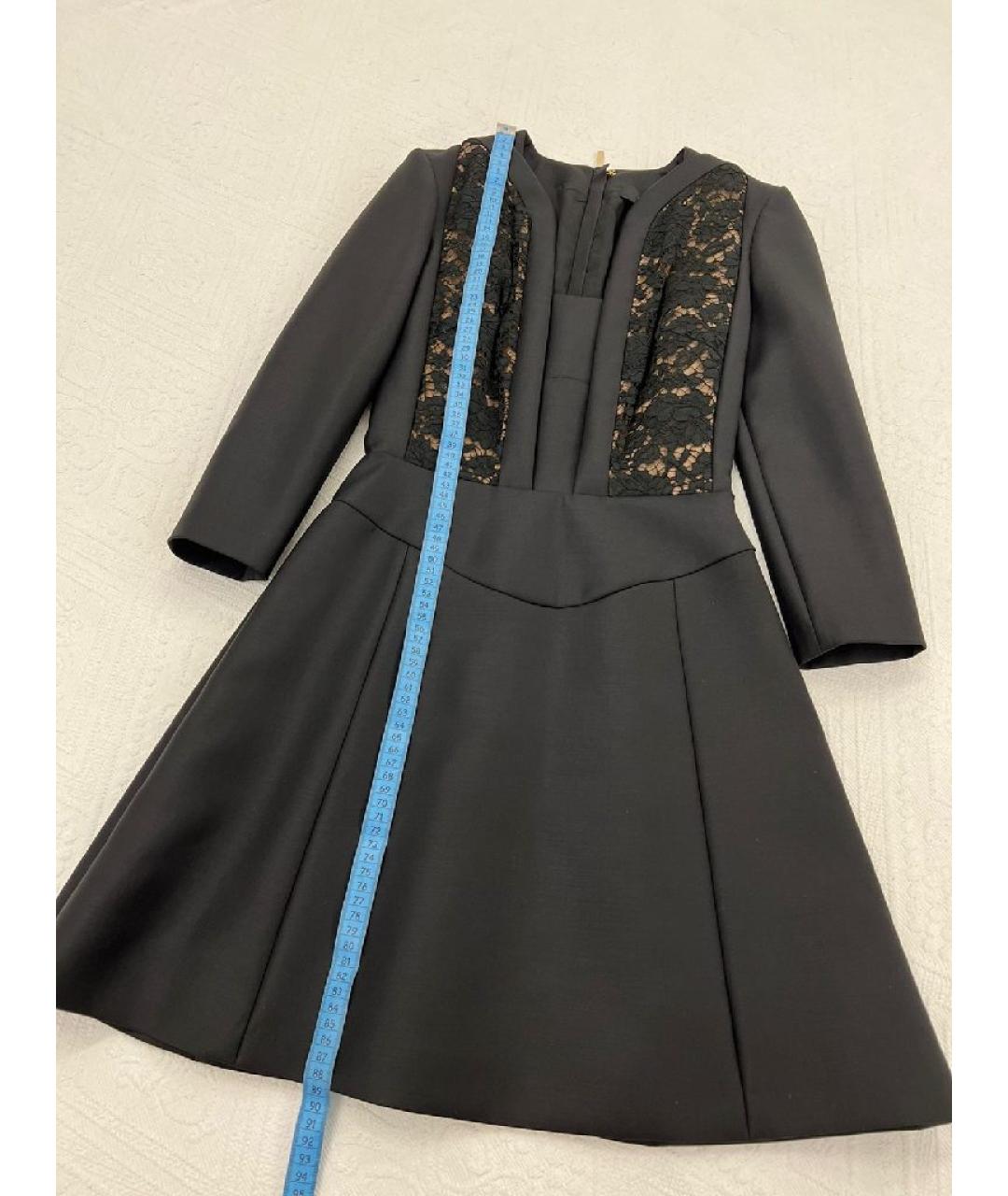 ELIE SAAB Черное шерстяное платье, фото 5